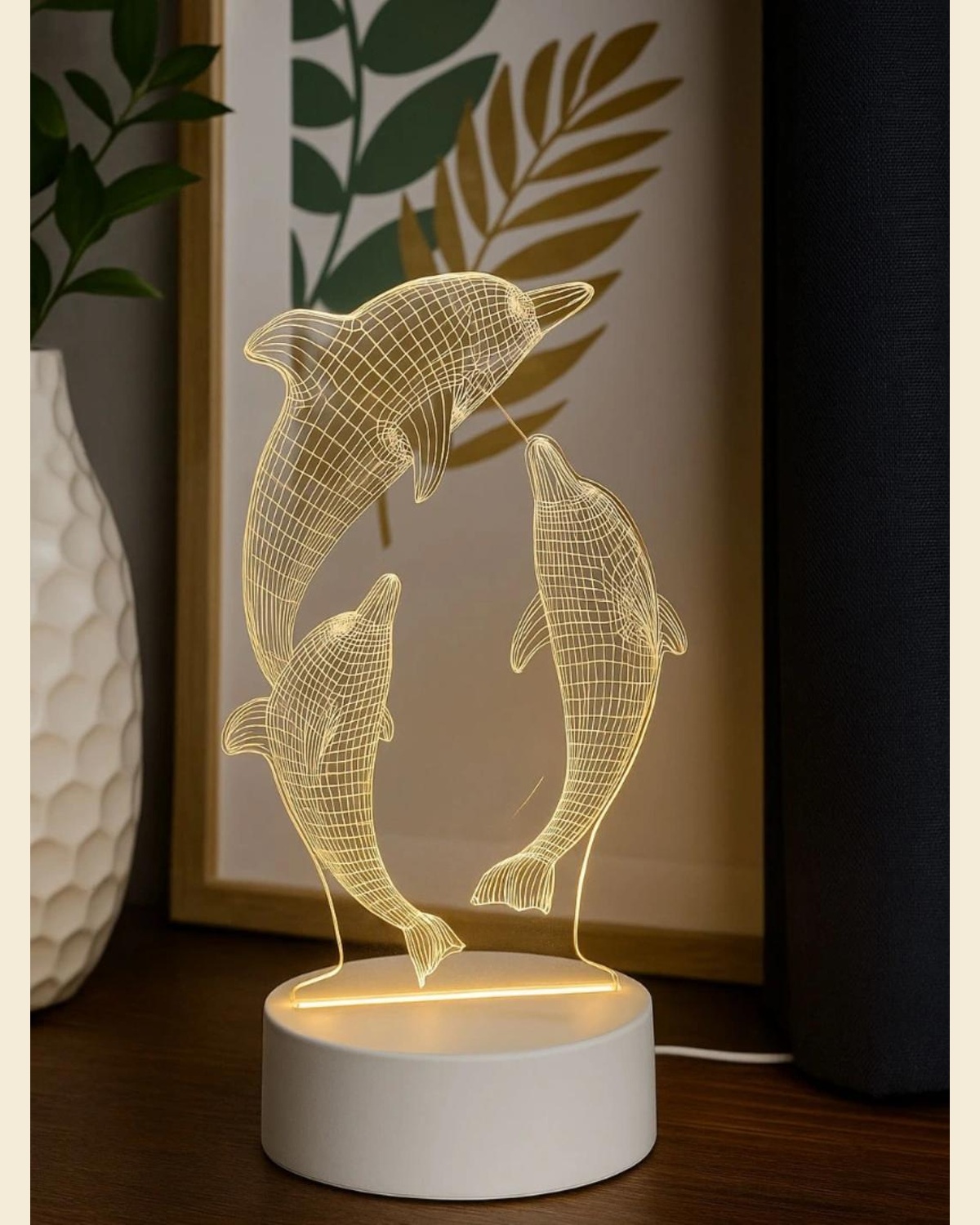 Luminária de golfinhos