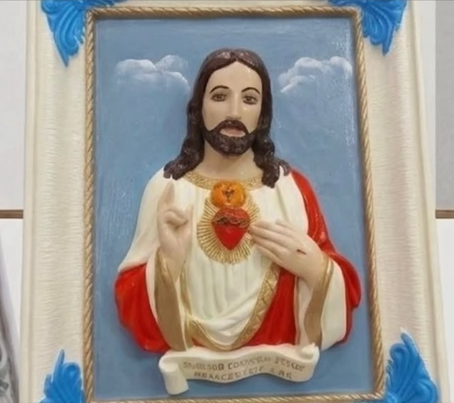 Sagrado Coração de Jesus depois da restauração